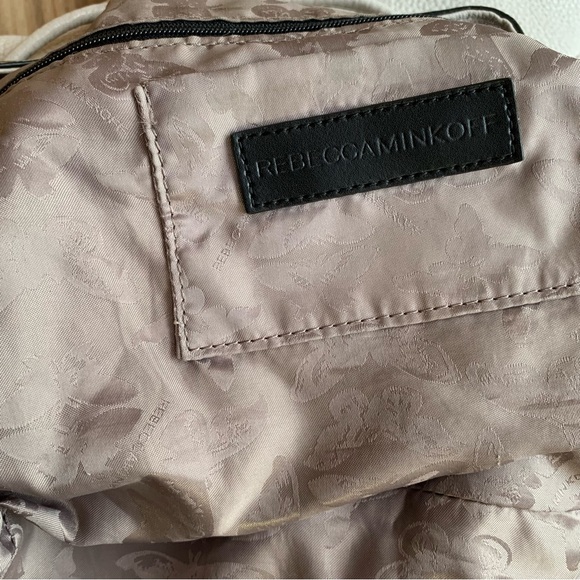 Rebecca Minkoff Backpack Leather tassel Drawstring Magnetic snap Closure Flaptop - Picture 7 of 16